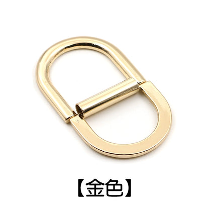 3523★ Botón de metal Botón en D, botón de ajuste del cinturón del abrigo de mujer Anillo en D Botón en D, botón de la correa de la mochila del equipaje
