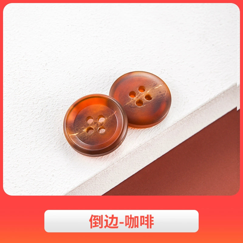 3442★ Botones de abrigo de lana, botones de gabardina, botones de pantalón de traje de hombre, botones redondos de resina semimate