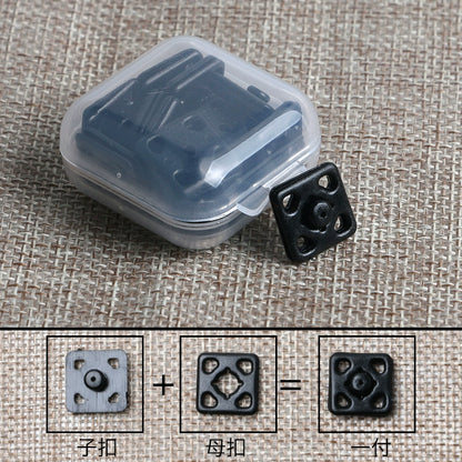 3475★ Abrigo de lana con botones a presión de nailon de color, botones para madre e hijo, botones ocultos invisibles de plástico, botones redondos para camisa antiluz