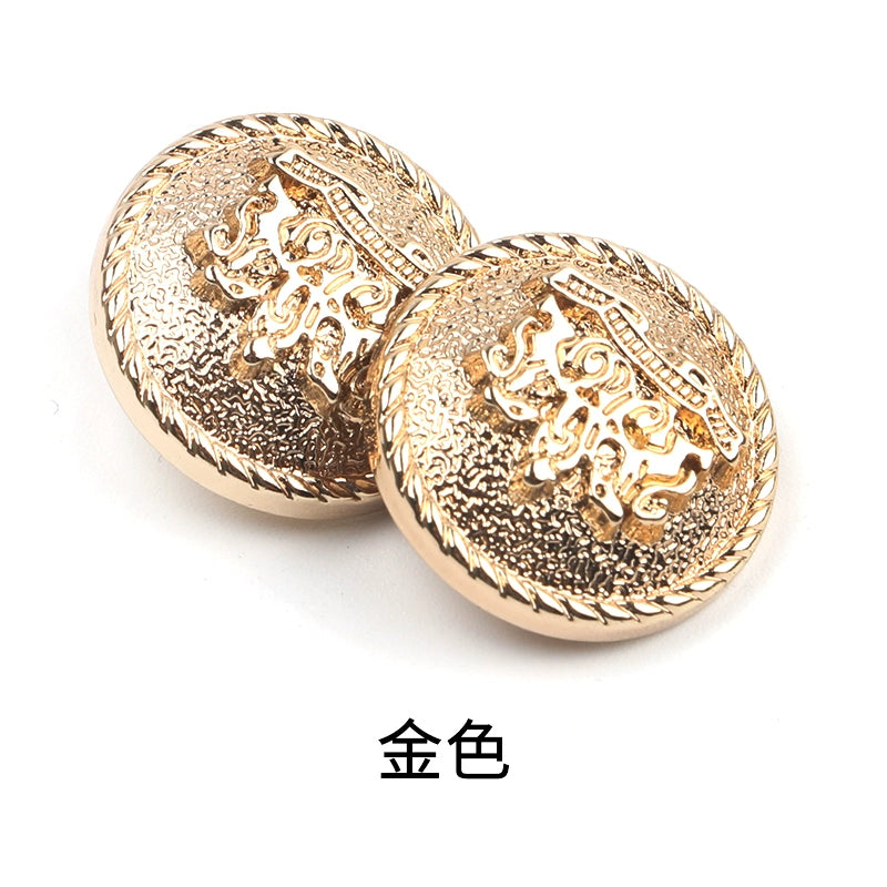 3414★  Coat buttons round suit woolen jacket metal buttons women's trench coat British versatile women's and men's suits buttons