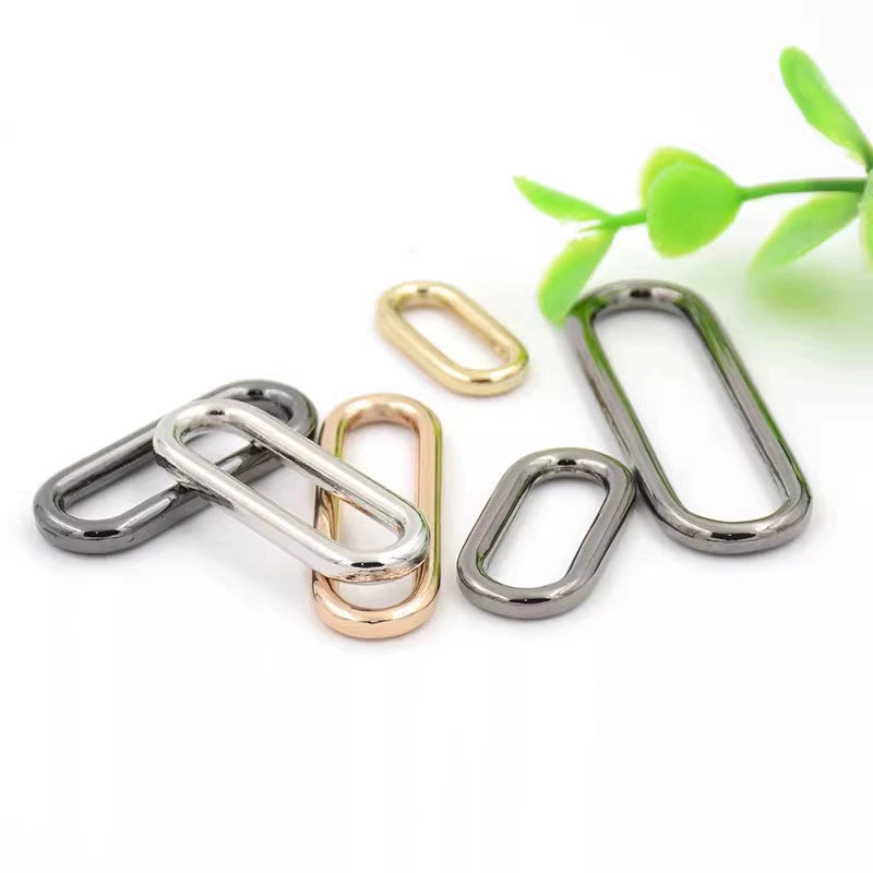 3519★ Hebilla de cinturón de metal con botón dorado ovalado para gabardina de mujer, botón de abrigo, botón de ajuste para bolso de zapato