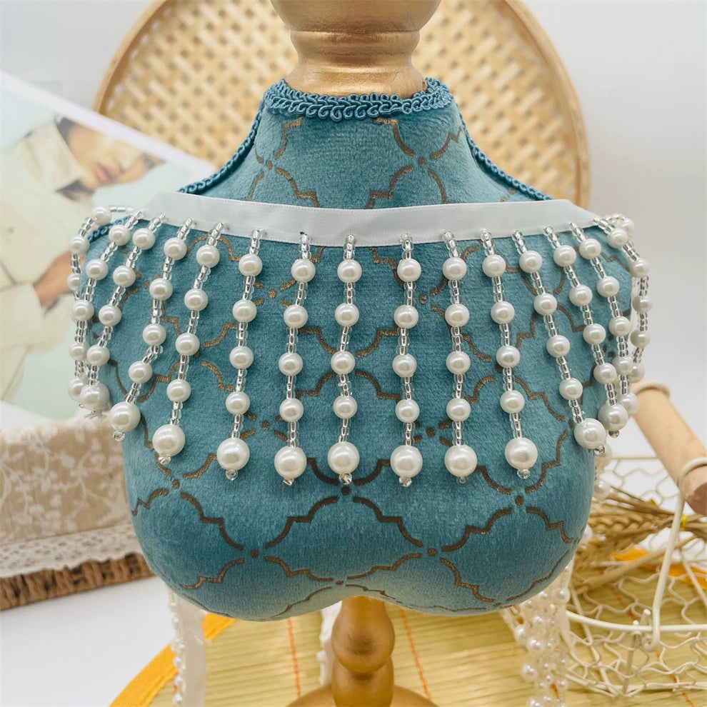 3700 Accesorios de encaje con borlas y perlas para la industria pesada, bricolaje, cortina de cuentas, Hanfu, Xiacheng, Cheongsam, puños, collar, cinta de cuentas