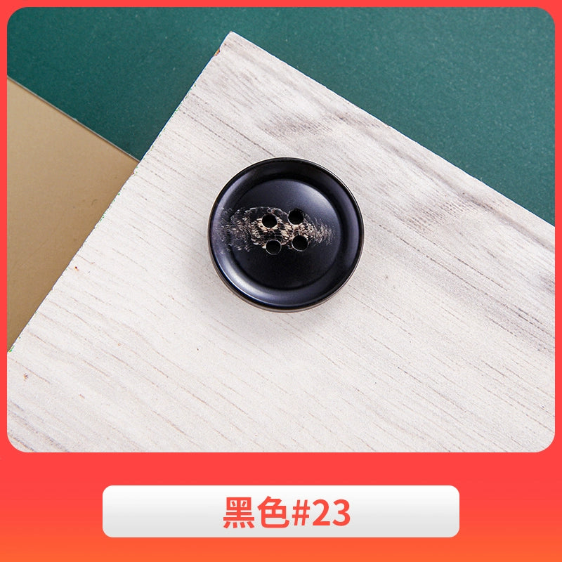 3444★ Gabardina negra con botones redondos para hombre, traje de pantalón, botones versátiles para mujer, ropa de traje