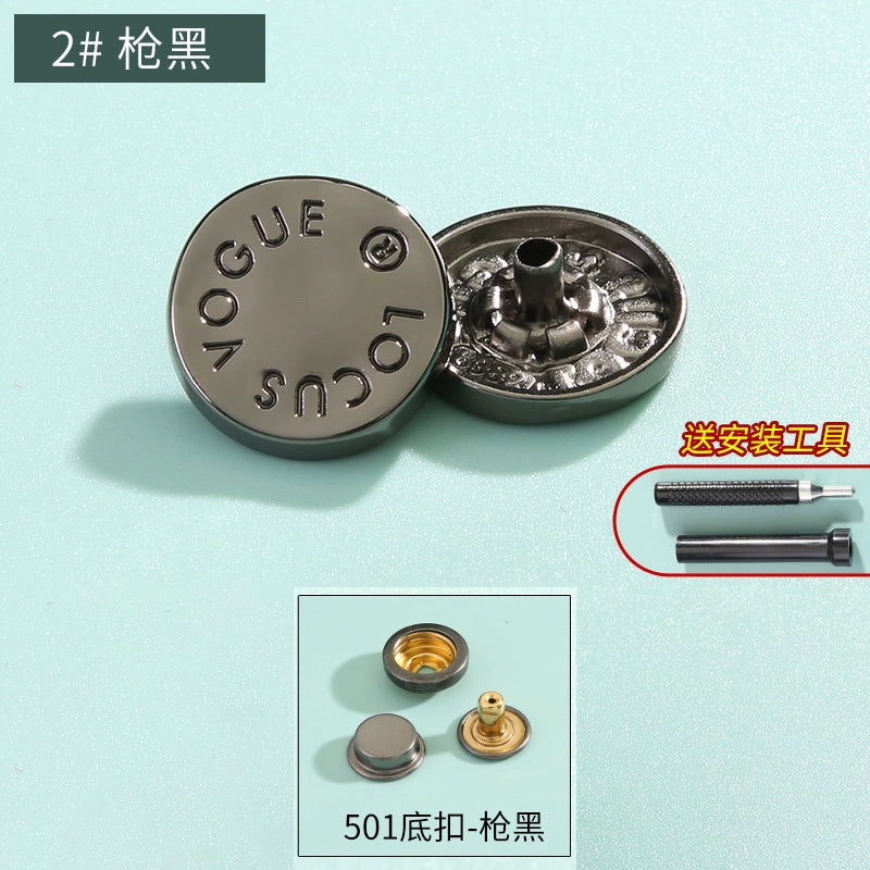 3410★ Boutons pression haut de gamme sans couture pour vêtements pour femmes, boutons mère et enfant, boutons quatre en un, boutons de doudoune, boutons boutons, boutons cachés invisibles.