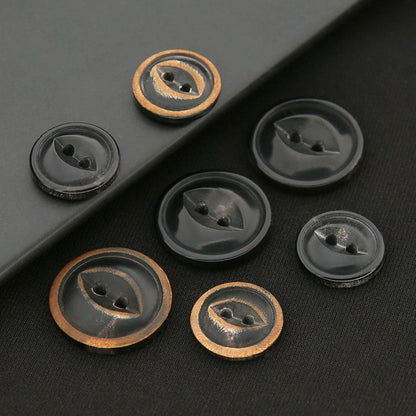 3425★ Botones de cuerno real para trajes de hombre y mujer, trajes, botones de alta gama, ropa, suéteres, accesorios de puños con botones redondos de alta gama