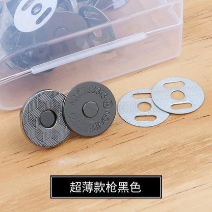 3473★ Hebilla magnética de metal Hebilla magnética Bolso con botón magnético fuerte sin costuras Hebilla de succión Abrigo Botón oculto Accesorios de billetera