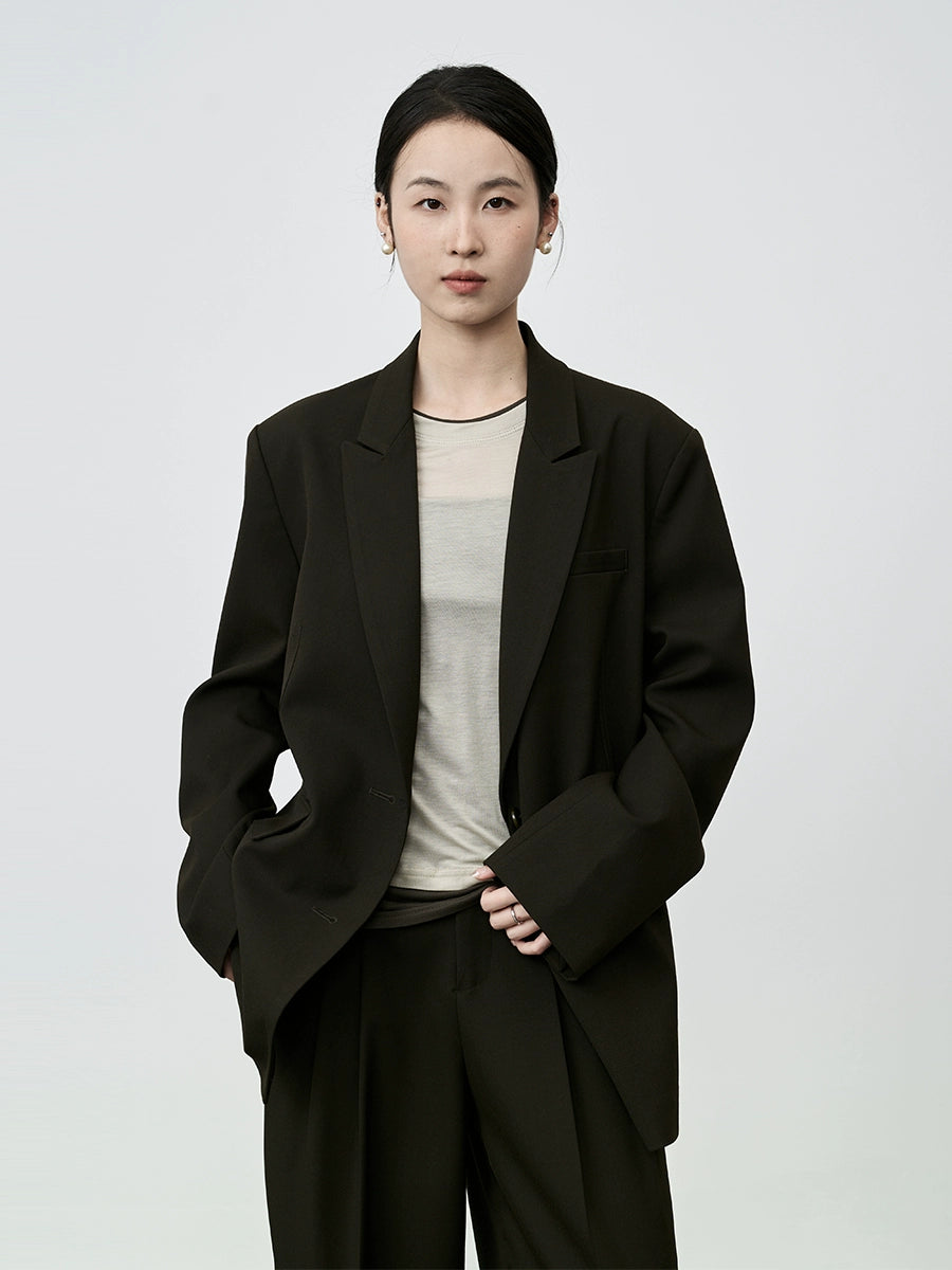 Camiseta de manga larga de lujo ligera Lenzing Tencel de CAREMIND, agradable para la piel, cuello redondo, versátil, color a juego, top de moda 