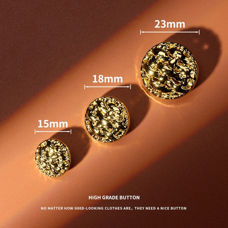 3239★  High-end metal round button suit trench coat coat decorative buttons men's and women's versatile clothes accessories buttons