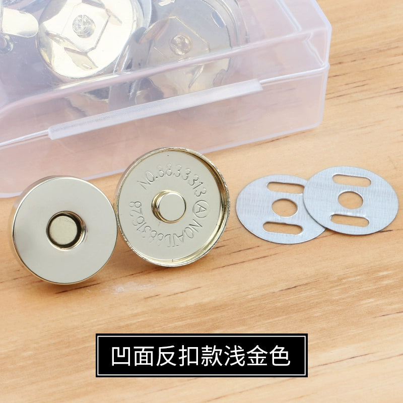 3473★ Hebilla magnética de metal Hebilla magnética Bolso con botón magnético fuerte sin costuras Hebilla de succión Abrigo Botón oculto Accesorios de billetera