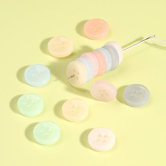 3332★  Four-eye round clothes decorative buttons men's and women's shirts cardigan shirt jacket top cuff buttons fashion buttons