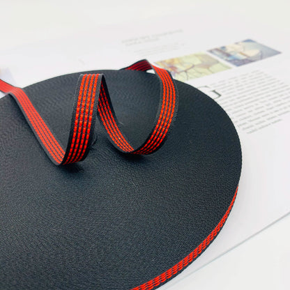 Cinta de punto de salto de 1 cm con rayas de color, cinta de ribete para ropa, cinta de prensado para bordes, cinta de jacquard, accesorios para ropa