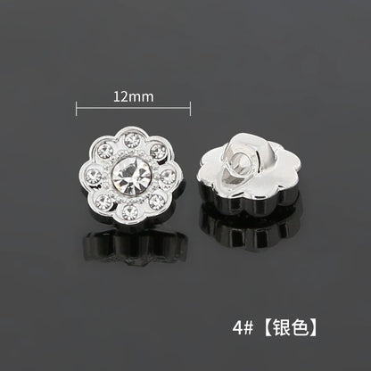 3492★ Camisa versátil con botones pequeños, cárdigan, botones redondos de diamante, ropa de mujer, suéter decorativo, botones de perla, accesorios