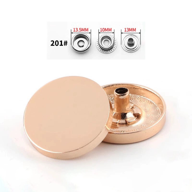 3411★  Metal high-end clothes clothing mother and child buttons jacket hidden buttons round coat down jacket buttons buttons buttons buttons