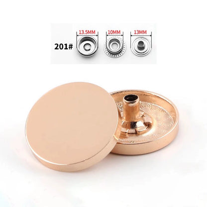 3411★  Metal high-end clothes clothing mother and child buttons jacket hidden buttons round coat down jacket buttons buttons buttons buttons
