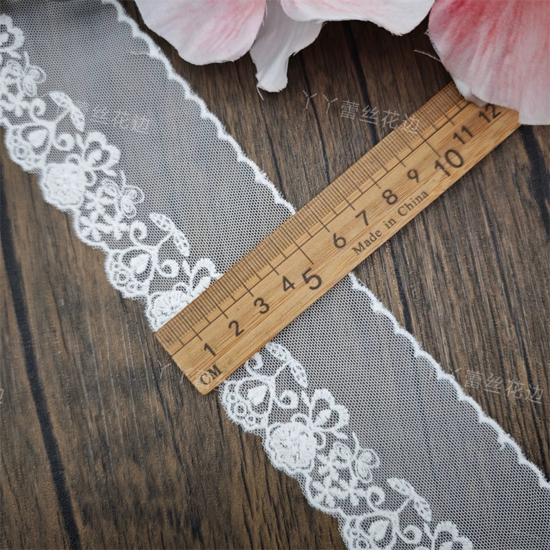 3822 Fil de coton en maille de haute qualité, broderie, ourlet, fleur, vêtements exquis, dentelle, bijoux de bricolage, matériel d'épissure de mariage