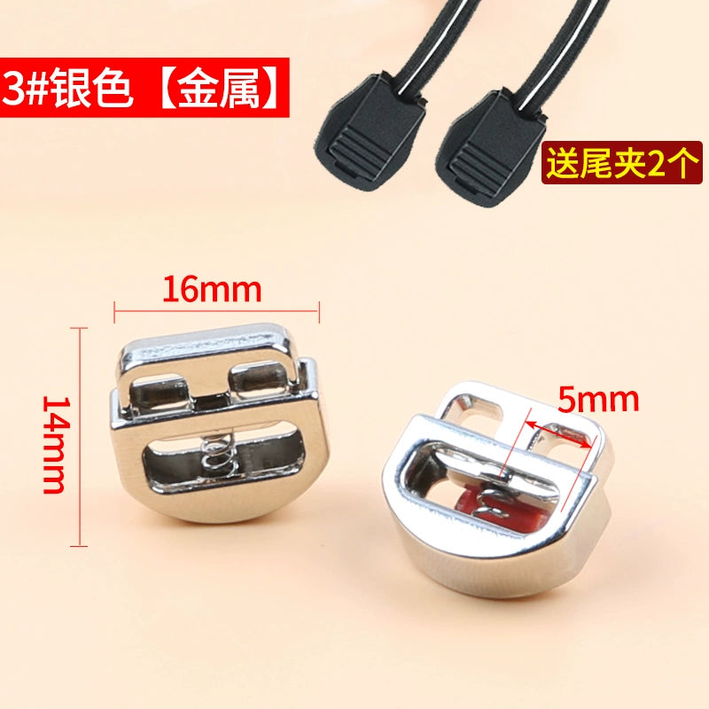 3535★ Botón de hebilla de resorte de metal para pantalones, hebilla de ajuste de banda elástica, cuerda de tope, botón de nariz de cerdo, botón de cierre de pie para pantalones de suéter