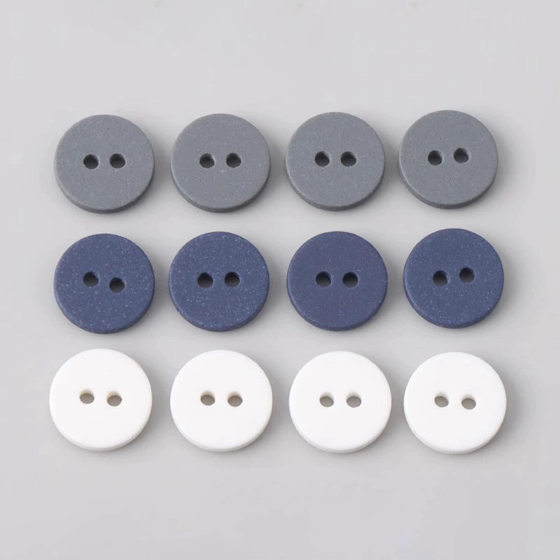 3379★  Versatile men's and women's shirts with buttons High-end POLO shirts Cardigan four-eye two-eye round small buttons Resin shirt buttons