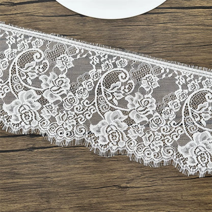 3741 Ancho 17CM Hilo prensado Pestañas Encaje Accesorios DIY Hecho a mano Cortina Ropa Falda Tela de boda