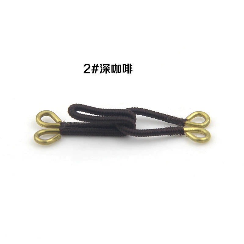 3513★ Accesorios de ropa, par de ganchos para abrigos, tela revestida de latón, botón de estilo, botón de gancho oscuro, botón de gancho manual, botón de ajuste invisible