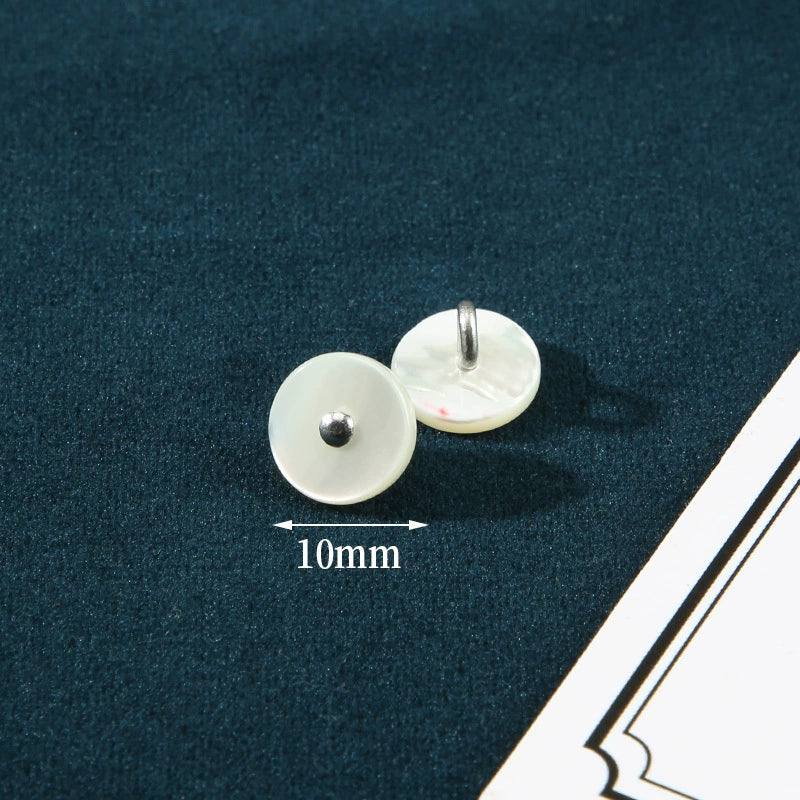 3341★  Shell shirt buttons high-end women's clothes cardigan shirt round buttons versatile children's baby buttons men