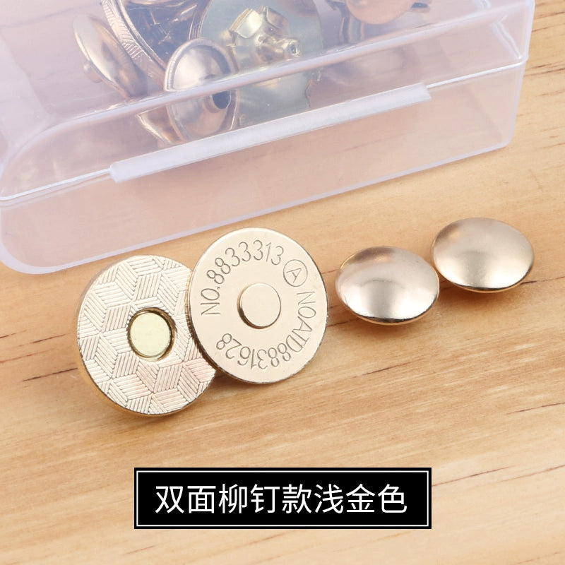 3473★ Hebilla magnética de metal Hebilla magnética Bolso con botón magnético fuerte sin costuras Hebilla de succión Abrigo Botón oculto Accesorios de billetera