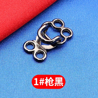 3509★ Botones de visón de metal, ganchos de hebilla, hebillas ocultas, hebillas colgantes, hebillas de cuello de estilo, botones de ropa de abrigo de piel de alta gama