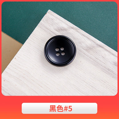 3444★ Gabardina negra con botones redondos para hombre, traje de pantalón, botones versátiles para mujer, ropa de traje