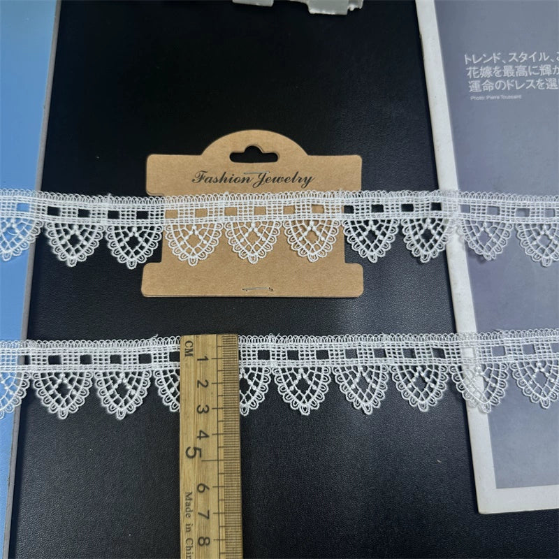 3668 Delicado bordado de poliéster, encaje soluble en agua, accesorios de encaje, bricolaje, ropa, collar, clavícula, cadena, tocado, correa de hombro, material