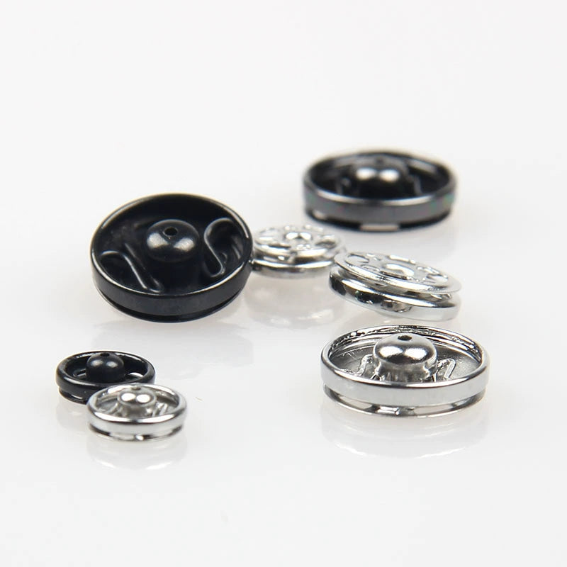 3480★ Botón de metal oculto, botón de camisa antiluz, botón invisible, botón a presión para niños, botón para niños pequeños y madres