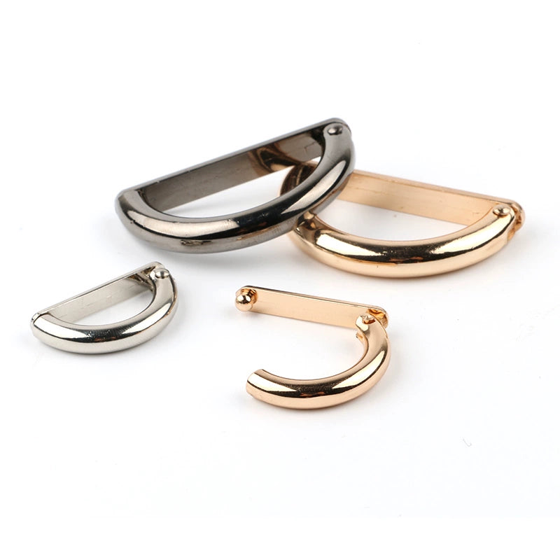 3531★ Botón de metal Hebilla de cinturón de metal Hebilla en D Correa de equipaje Zapatos Botón de ajuste Suéter Abrigo Botón de cortavientos