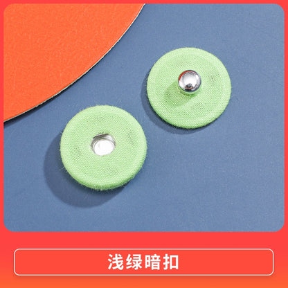 3470★ Botón de tela de color nuevo, botón a presión de metal, botón oculto, botón anti-luz para niños y madres, botón de ropa grande para mujeres, botón de botón.