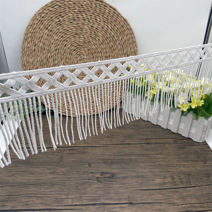 3674 Accesorios de encaje de seda de leche soluble en agua con borlas de alta calidad, material de encaje hecho a mano DIY, falda alargada, decoración textil para el hogar