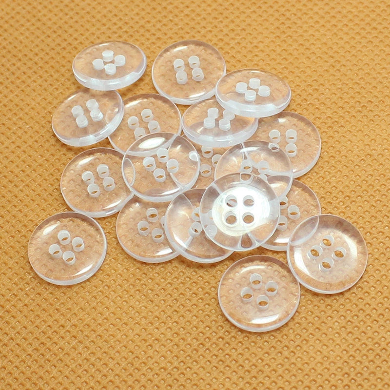 3334★  Button Button Transparent Two Eyes Four Eyes Bread Shirt Fur Collar Mink Shirt Button Clothing Bottom Button Pad Button Small Button