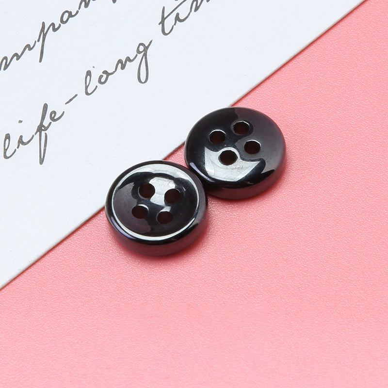 3382★  Round four-eye ceramic button men's and women's shirts knitted sweaters high-end small buttons children's clothes button versatile accessories