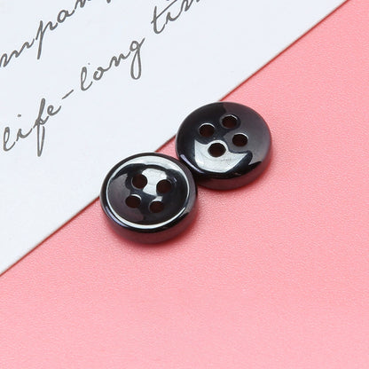 3382★  Round four-eye ceramic button men's and women's shirts knitted sweaters high-end small buttons children's clothes button versatile accessories