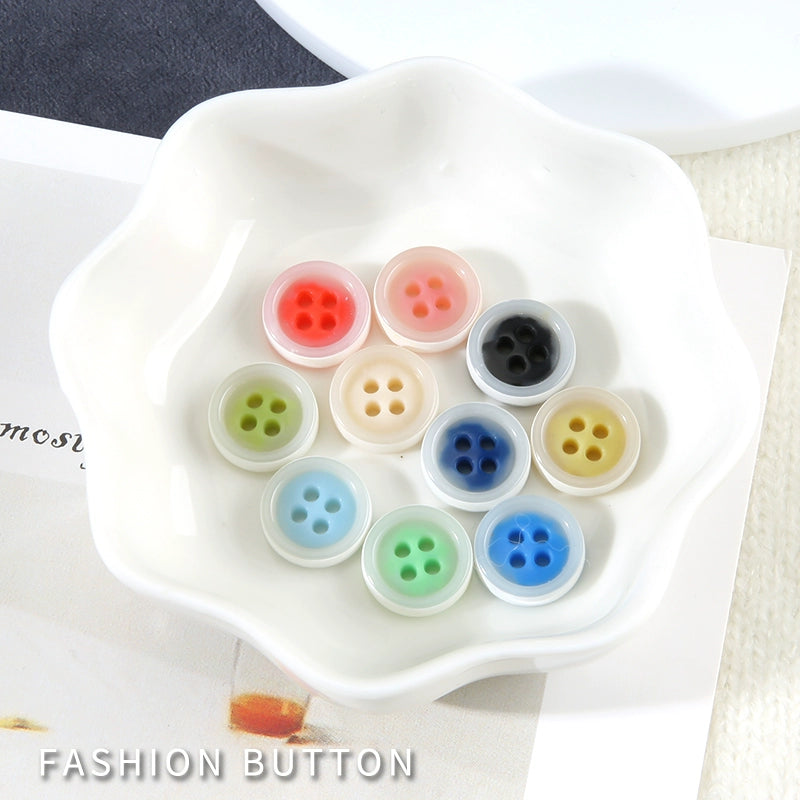 3339★  Resin shirt shirt men's and women's two-color buttons high-end clothes decorative buttons chiffon top small dress buttons