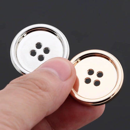 3389★  Replica necklace buttons Xiao Yi 11 four-eye button coat suit shirt accessories metal buttons