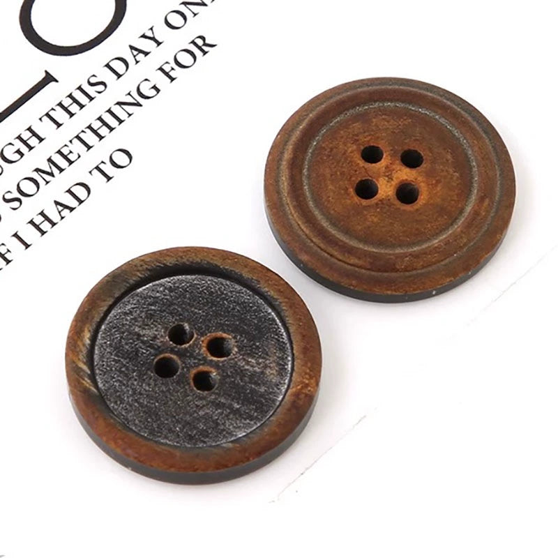 3426★ Botones decorativos de abrigo redondo para ropa de hombre y mujer, moda versátil, gabardina, suéter, chaqueta, accesorios con botones