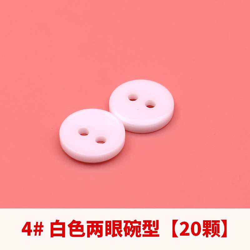 3358★  Versatile shirt buttons round transparent black and white buttons men's and women's shirts shirt cardigan polo shirt colored buttons