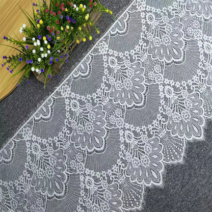 3770 Trois mètres de long et 45 cm de large cils bord de barbe dentelle tissu en dentelle vêtements bricolage jupe manches accessoires d'épissure