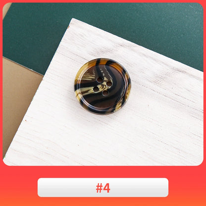 3443★ Botón redondo de resina versátil, botón de abrigo de lana, botón de gabardina para mujer, botón de pantalón de traje para hombre