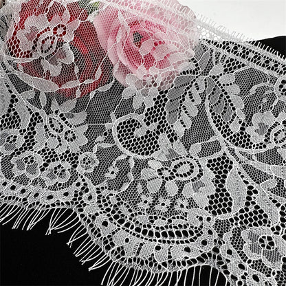 Encaje fino exquisito de 3775 cm de ancho y 16 cm de ancho, hecho a mano, para accesorios de ropa, faldas y cortinas.