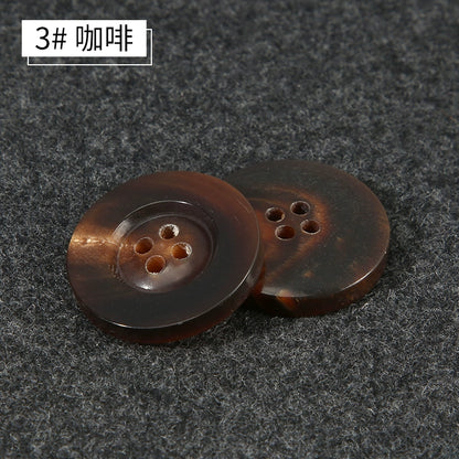 3421★  Real horn buttons for men's and women's suits, suits, buttons, pants, round high-end button accessories, clothes, coats, decoration