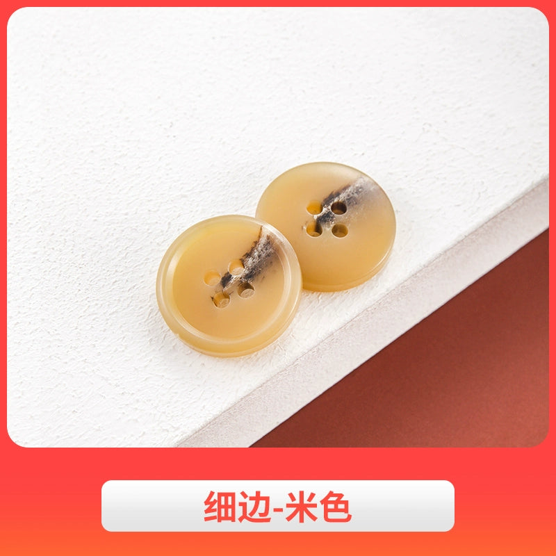 3442★ Botones de abrigo de lana, botones de gabardina, botones de pantalón de traje de hombre, botones redondos de resina semimate