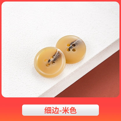 3442★ Botones de abrigo de lana, botones de gabardina, botones de pantalón de traje de hombre, botones redondos de resina semimate