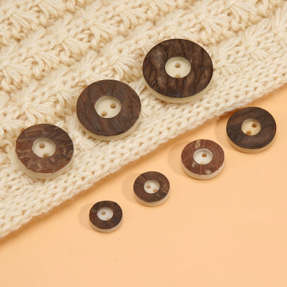 3311★  Fruit personalized clothes decorative buttons Versatile coat trench coat sweater woolen buttons Two-eye clothes jacket buttons