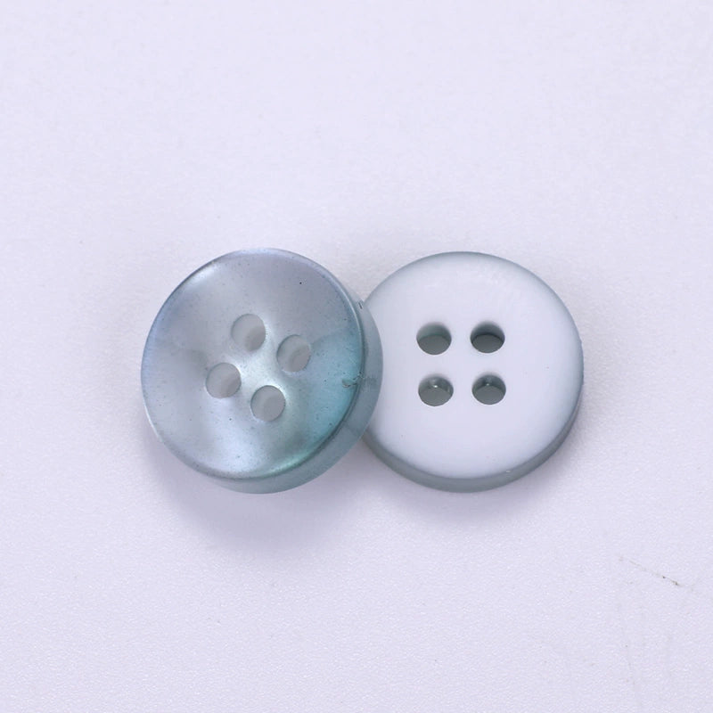 3349★  Versatile black and white men's short-sleeved t-shirt polol shirt round small button shirt buttons women's chiffon shirt buttons