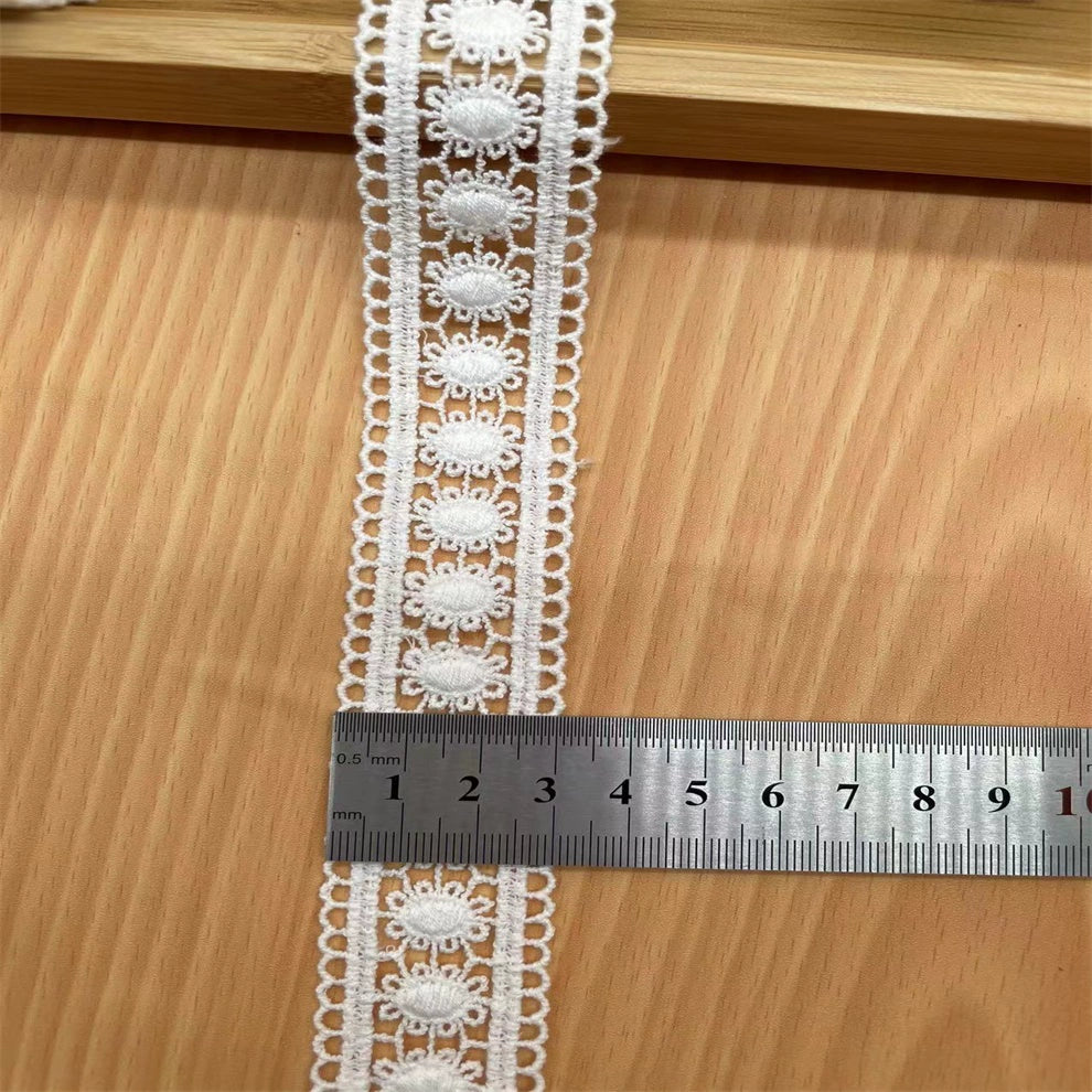 3835 Accesorios de encaje bordado soluble en agua bilateral de algodón suave de alta calidad, materiales/ropa hechos a mano para bricolaje