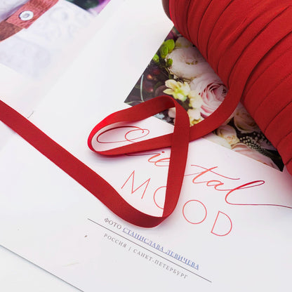 3882 52 colores punto 1cm cinta elástica color espalda cuello tira de presión escote correa borde lateral tira de presión accesorios de ropa