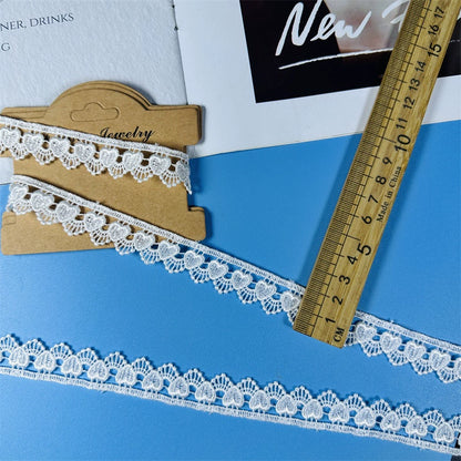 3675 Exquisita ropa de bebé de encaje bordado soluble en agua blanco Lolita, accesorios de encaje duro, ropa, encaje decorativo hecho a mano